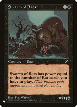MTG Swarm of Rats PLST #P02-89 Common - Image 1