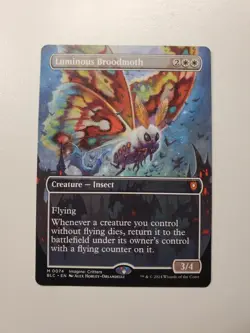MTG Magic Commander: Bloomburrow Luminous Broodmoth (Borderless) 74 NM - Image 1