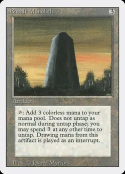 MTG Magic Basalt Monolith Revised Edition #235 NM - Image 1