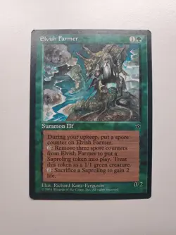MTG Magic Elvish Farmer Fallen Empires NM - Image 1