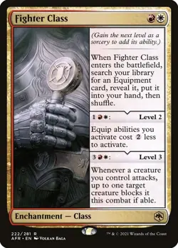MTG Fighter Class Dungeons & Dragons: Adventures in the Forgotten Realms 222 NM - Image 1