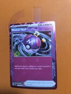 Pokemon Card - Master Ball Temporal Forces 153/162 ACE SPEC SV Holo Rare - Image 1