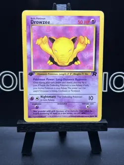 Pokemon Card -Drowzee Team Rocket 54/82 1st Edition Regular LP - Image 2