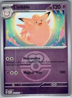 Clefable (Love Ball) 075/217 ME: Ascended Heroes - Pokemon Card - NM - Image 1