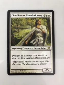 Cho-Manno Revolutionary MTG Magic Gathering Card LP Lightly Played 10th Edition - Image 1
