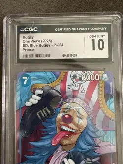 One Piece Card Game Buggy P-084 - CGC 10 Gem Mint - Promo Foil. Free UK Delivery - Image 2