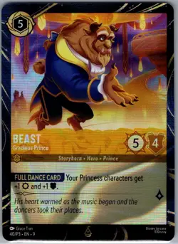 Beast - Gracious Prince 40/P3 Foil Disney Lorcana Promo Cards - Lorcana - NM - Image 1