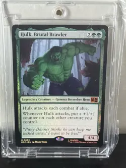 MTG Hulk, Brutal Brawler Commander: Marvel Super Heroes Foil - Image 1
