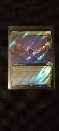 Elven Chorus, R 0775, NM Surge Foil MTG LotR Lord Rings Extended Art Collector - Image 2