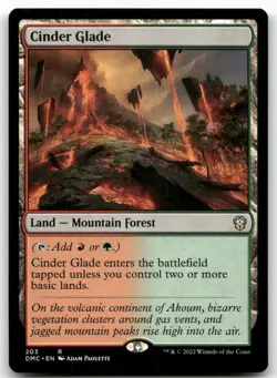 Cinder Glade #203 (NM) Dominaria United DMC Magic MTG - Image 1