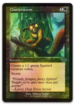Chatterstorm (Retro Frame) #411 (Foil) (NM) Modern Horizons 2 MH2 Magic MTG - Image 1