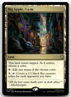 Big Apple, 3 a.m. #42 (NM) Commander: Teenage Mutant Ninja Turtles TMC Magic MTG - Image 1