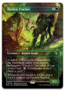 Tireless Tracker (Borderless) #26 (Foil) (NM) Special Guests SPG Magic MTG - Image 1