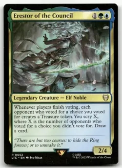 Erestor of the Council #53 (NM) Lord of the Rings LTC Magic MTG - Image 1