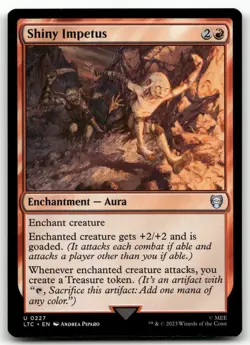 Shiny Impetus #227 (NM) Lord of the Rings LTC Magic MTG - Image 1