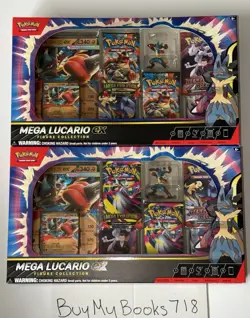 Lot Of 2 ✅ Pokemon TCG Mega Lucario ex Figure Collection Boxes - Sealed - Image 1