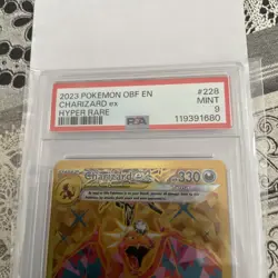 Pokemon Card Gold Charizard EX 228/197 PSA 9 Mint Hyper Rare Obsidian Flames - Image 2
