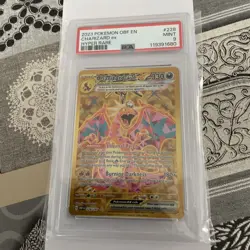 Pokemon Card Gold Charizard EX 228/197 PSA 9 Mint Hyper Rare Obsidian Flames - Image 3