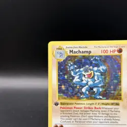 Machamp (Base Set Shadowless) 8/102 Deck Exclusives Pokemon 1st Edition Holo HP - Image 5