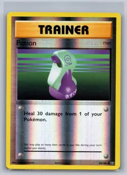 Potion 83/108 Uncommon Evolutions Pokemon Reverse Holo Moderately Played - Image 1
