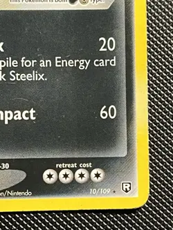 Reverse Holo Dark Steelix 10/109 Team Rocket Returns Heavily Played - Image 2