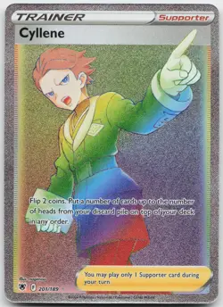 Cyllene 201/189 Rainbow Rare Astral Radiance Holo Near Mint j - Image 1