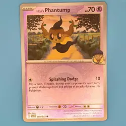 HOP'S PHANTUMP (ENERGY SYMBOL PATTERN) 095/217 ASCENDED HEROES POKEMON RH NM/M - Image 1