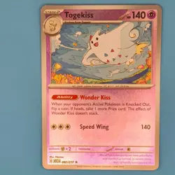 TOGEKISS (ENERGY SYMBOL PATTERN) 082/217 ASCENDED HEROES POKEMON RH NM/M - Image 1
