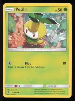Petilil 4/145 Common Guardians Rising Pokemon Lightly Played - Image 1