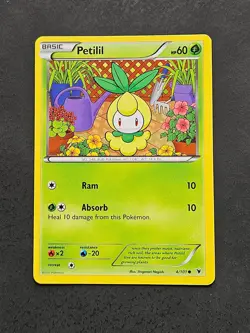 Petilil 4/101 Common Noble Victories Pokemon Lightly Played - Image 1