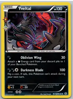 Yveltal RC16/RC32 Uncommon Generations Pokemon Holo - Image 1