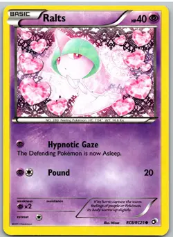 Ralts RC8/RC25 Holo Common Legendary Treasures: Radiant Collection Pokemon - Image 1