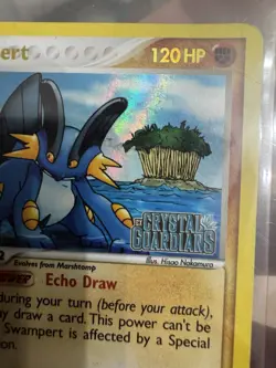 Pokemon TCG Stamped Swampert 27/100 Crystal Guardians Reverse Holo 120 HP 2006 - Image 5