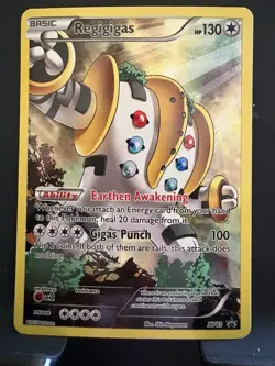 Pokemon TCG Regigigas XY Full Art Holo Promo XY82 Basic 130 HP 2015 EN - Image 1