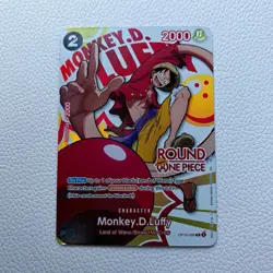 Monkey D. Luffy Round 1 Promo One Piece Card (IN HAND! SHIPS NEXT DAY!) - Image 1