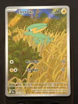 Pokemon TCG Electrike Holo Card 196/182 Sv10: Destined Rivals Mint/Near Mint - Image 1