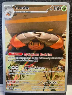Crustle 186/182 Illustration Rare Destined Rivals Pokemon Card NM - Image 1