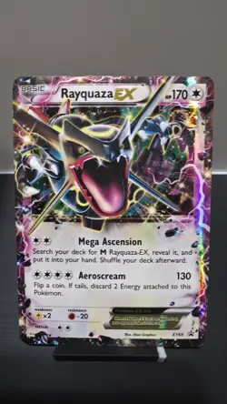 Rayquaza EX XY69 Black Star Promo Pokemon Card MP Beautiful Front Read Descripti - Image 1