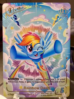 Kayou My Little Pony Fantasy Wonderland Card Rainbow Dash BP01-CR11 - Image 1