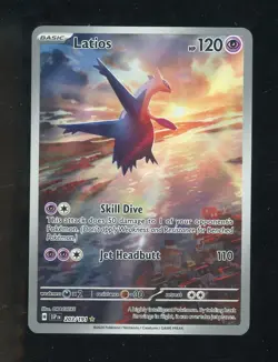 2024 Pokemon SSP EN Surging Sparks Illustration Rare #203 Full Art Latios - Image 1