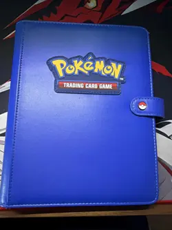 Pokemon Trading Card Game Ultra Pro 4-Pocket Premium Snap Binder Blue - Image 1