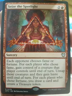 1x MTG Magic Seize the Spotlight 0179 Commander: Outlaws of Thunder Junction OTC - Image 1
