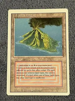 Magic The Gathering - Volcanic Island, Revised, 3rd Edition #291 NM Condition - Image 1