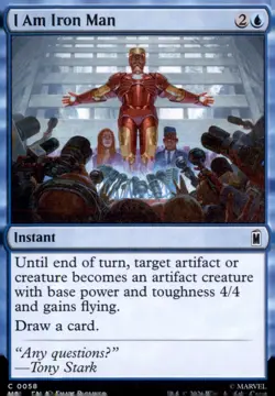 I Am Iron Man 58 Common Marvel Super Heroes Magic: The Gathering Near Mint - Image 1