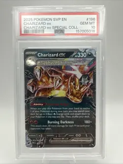 Pokemon Charizard ex Special Collection 196 Promo Holo ENG PSA 10 - Image 1