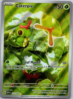 CATERPIE 172/165 MEW Illustration Rare NM/M Pokemon - Image 1