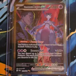 Pokemon Team Rocket's Mewtwo ex 231/182 SV10 Full Art Holo SIR 280 HP ENG - Image 1