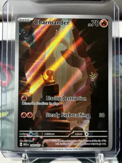 Charmander 168/165 Sv: Scarlet & Violet Pokemon 151 (IR) Illustration Rare - Image 1