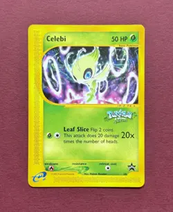 Pokemon 2002 Black Star Promo #50 Celebi, Wizards WOTC Vintage English NM - Image 1