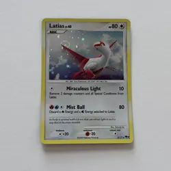 Pokemon TCG - Latias 3/17 Cosmo Holo - Pop Series 7 LP *SWIRL* - Image 3
